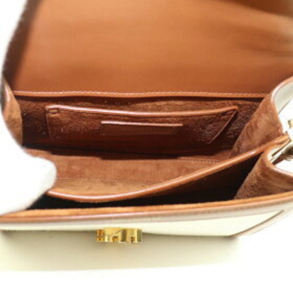 Saint Laurent Cassandra Top Handle Mini Bag Brown Calf Crossbody - Picture 12 of 13